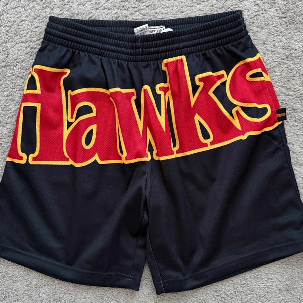 Atlanta Hawks Big Face 2.0 Mitchell & Ness Shorts - Size Large Unworn NWOT